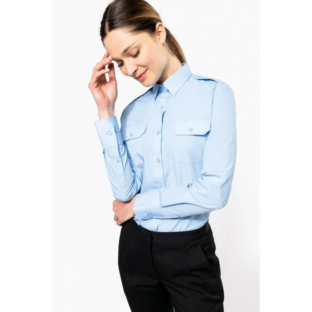 K506CAMISETA PILOTO MANGA LARGA MUJER