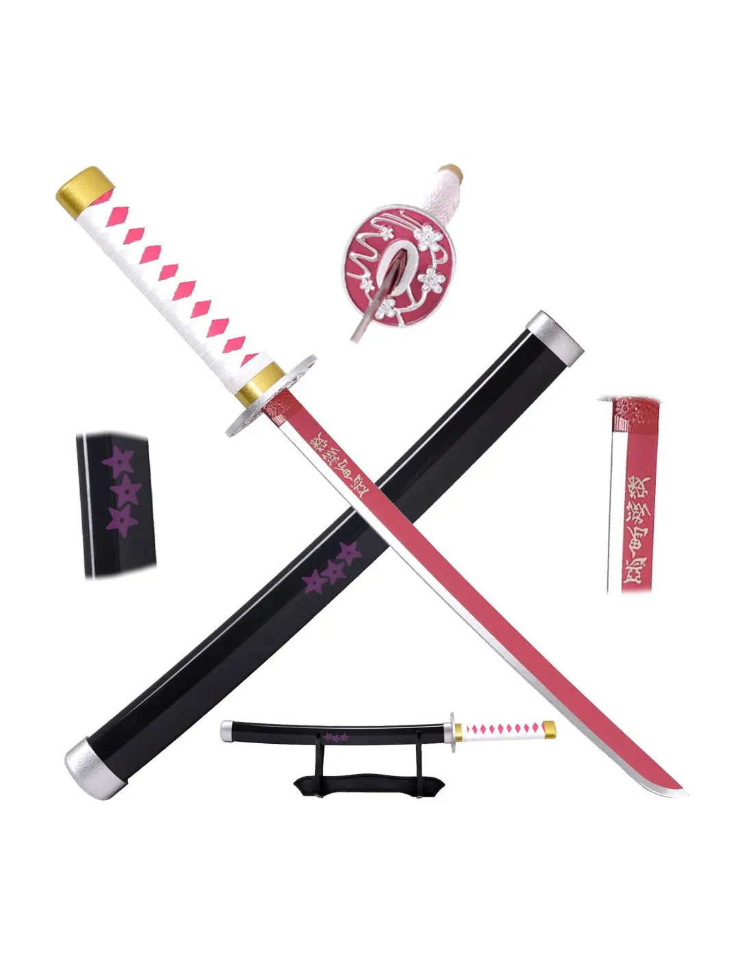 Katana en miniatura de Kanao Tsuyuri de Kimetsu No Yaiba (43 cm.)