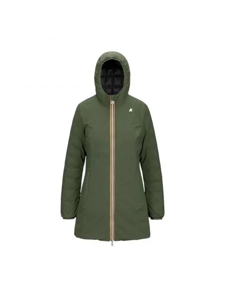 KWAY Chaqueta Denise Thermo Reversible Mujer Green C/Black Pure