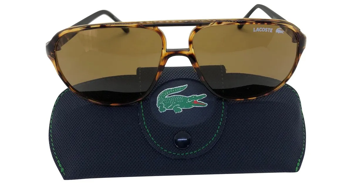 Lacoste Gafas de sol Castaño Caramelo 