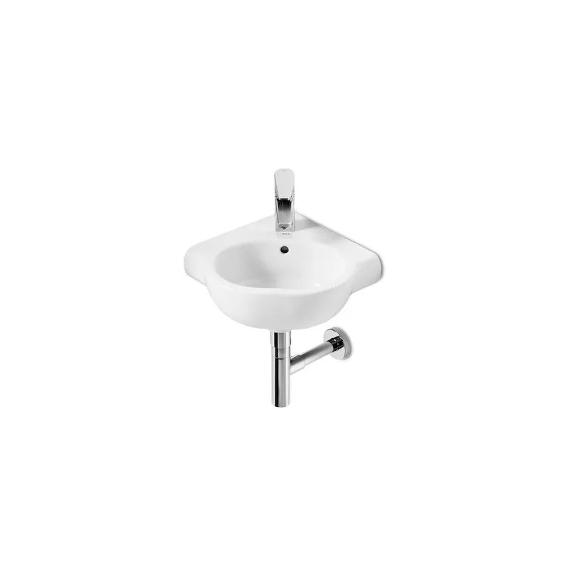 LAVABO DE PORCELANA MURAL ANGULAR MERIDIAN  ROCA