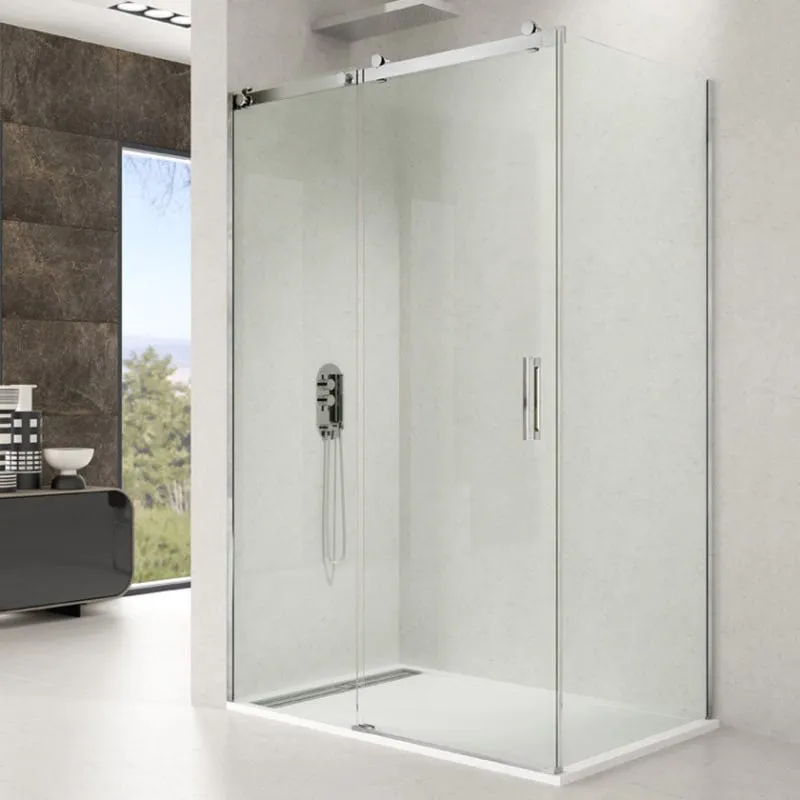 Mampara de ducha Rotary lateral fijo 2 fijos + 1 correderas 100x70x197 GME