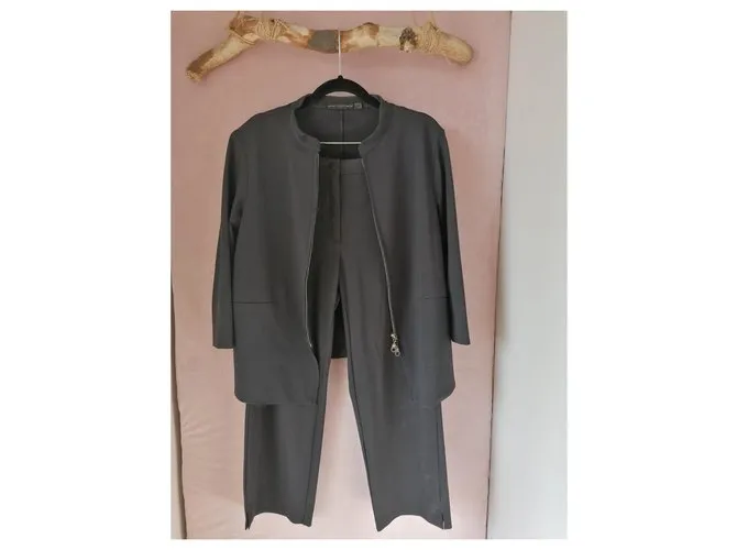 Marithé et François Girbaud traje de pantalon Gris antracita 