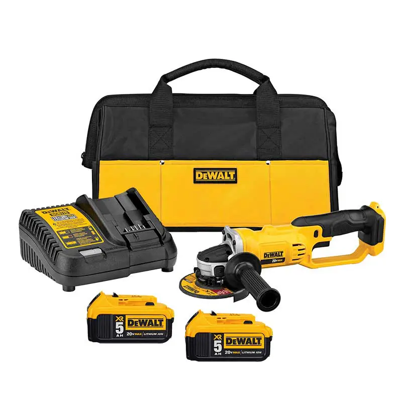 MINIESMERILADORA INALAMBRICA DEWALT 20V DCG412P2 41/2 + BAT