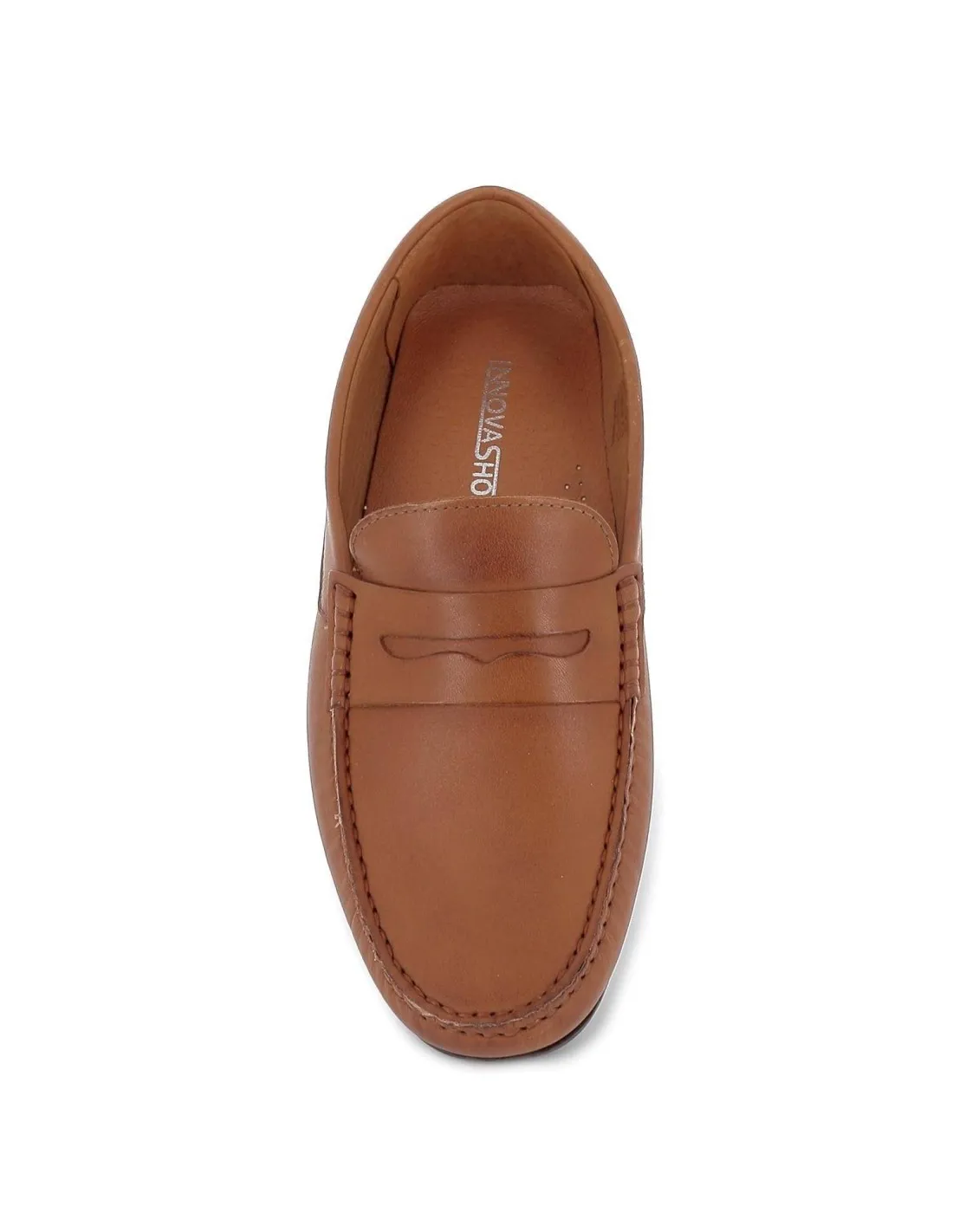 Mocasín antifaz de piel plano de hombre cuero Mesquita Shoes