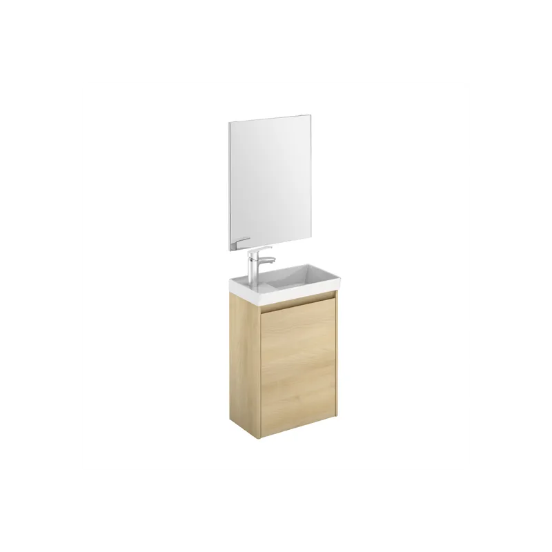 Mueble de baño y espejo Royo Enjoy Roble nórdico