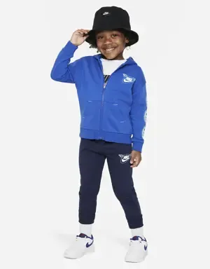NIKE SPORTSWEAR "ART OF PLAY" FRENCH TERRY FULLZIP SET
