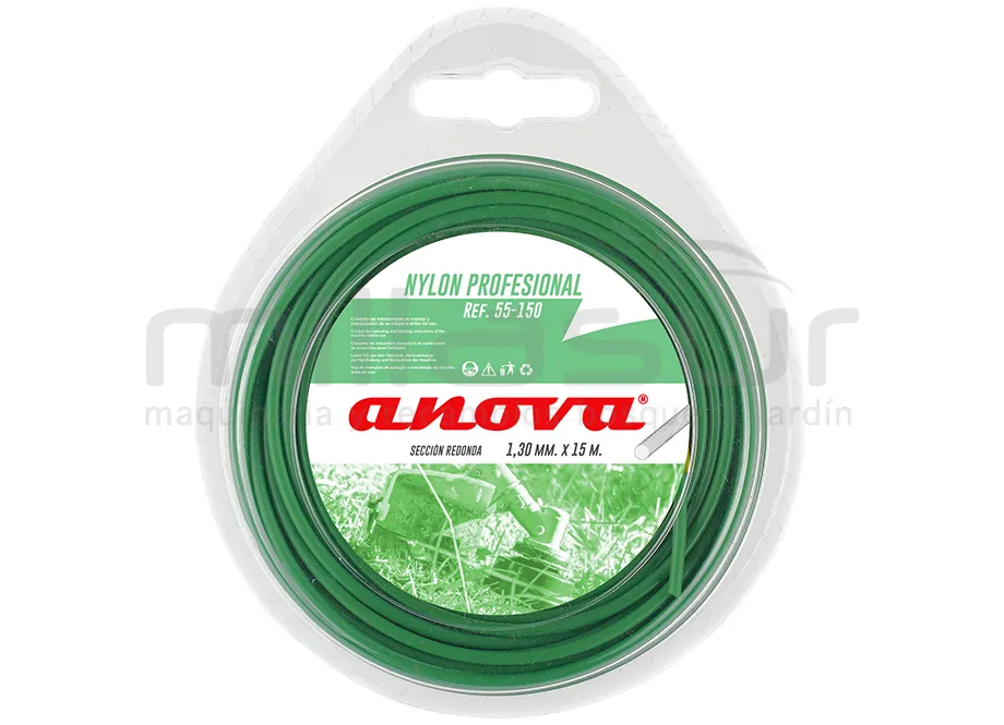 NYLON REDONDO ANOVA BLÍSTER 1.30mm x 15m