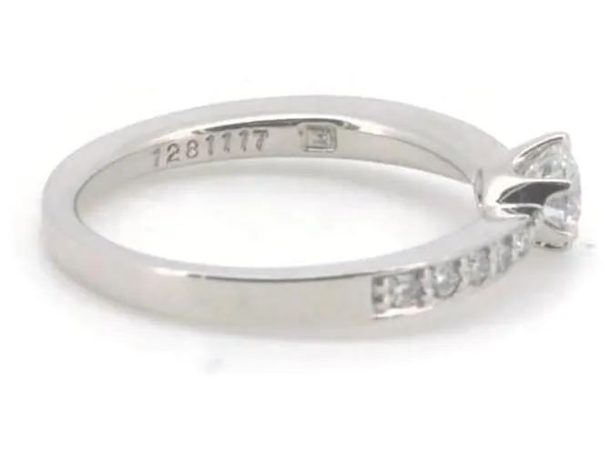 Otras joyas & Other Stories Anillo de diamante Lazare 0.26ct 0.08ct PT950 Platino Talla 7 en excelente estado Plata 