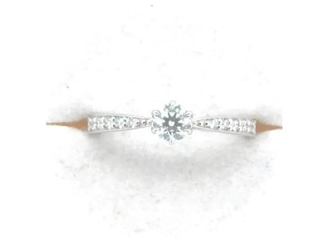 Otras joyas & Other Stories Anillo de diamante Lazare 0.26ct 0.08ct PT950 Platino Talla 7 en excelente estado Plata 