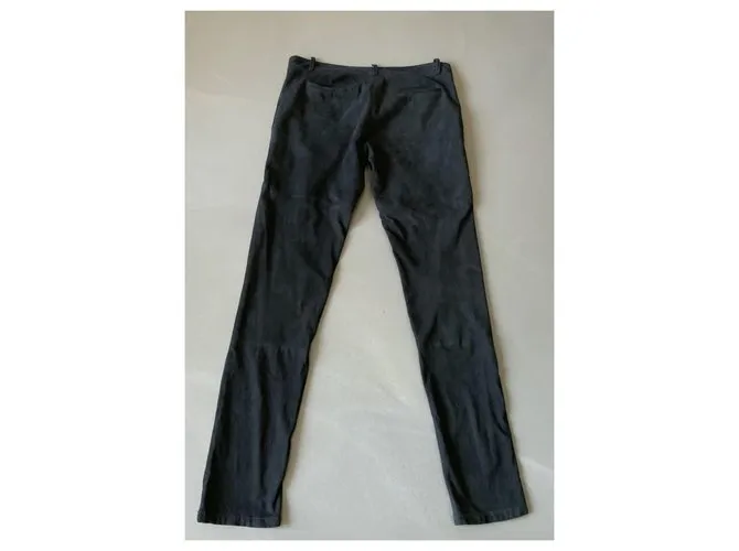 Pantalón de gamuza negro talla MAJE 34 