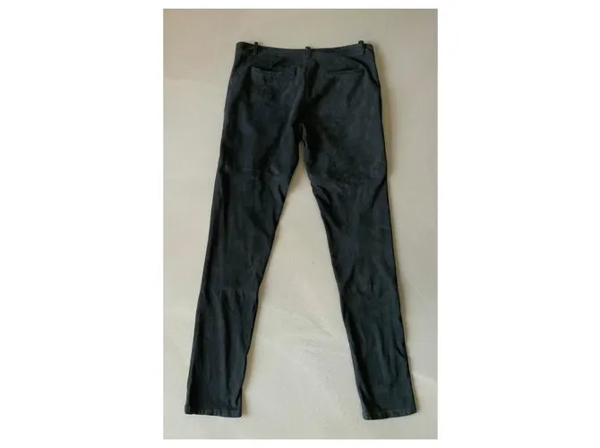 Pantalón de gamuza negro talla MAJE 34 