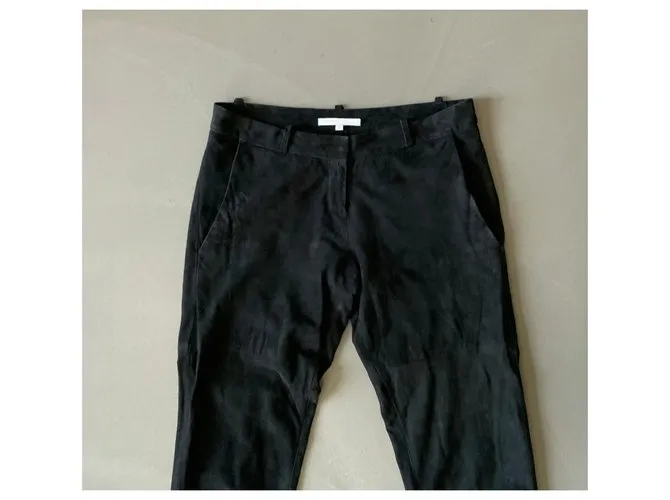 Pantalón de gamuza negro talla MAJE 34 