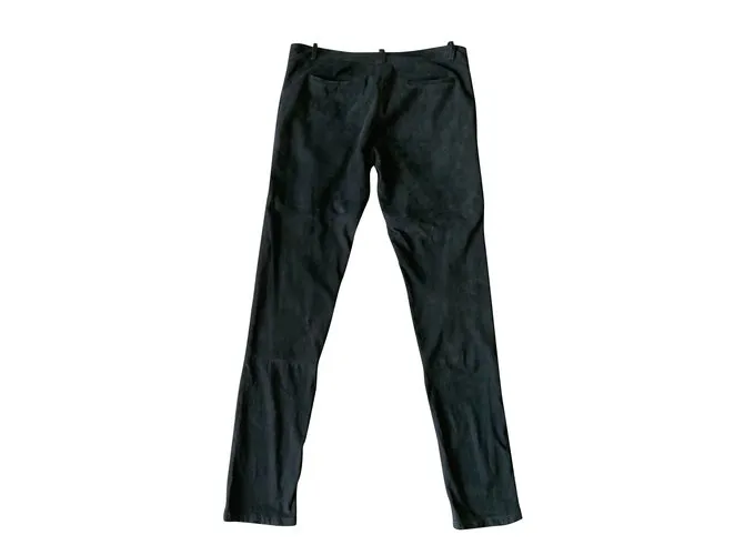 Pantalón de gamuza negro talla MAJE 34 