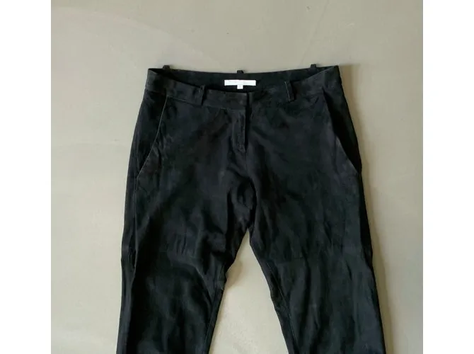 Pantalón de gamuza negro talla MAJE 34 