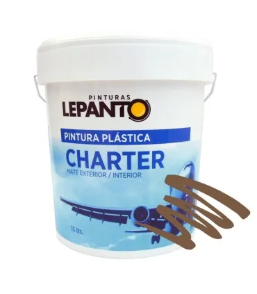 PINTURA PLáSTICA PROFESIONAL PARA FACHADAS LEPANTO CHARTER  TABACO MATE 750ML