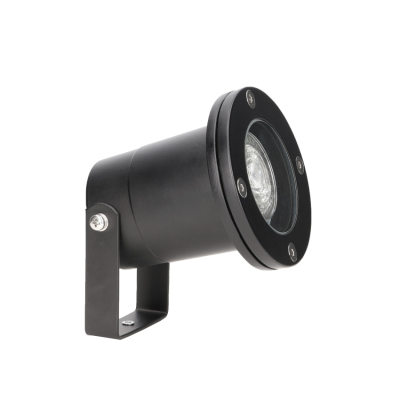Proyector IP65 Post GU10 8W Negro 370lm Forlight