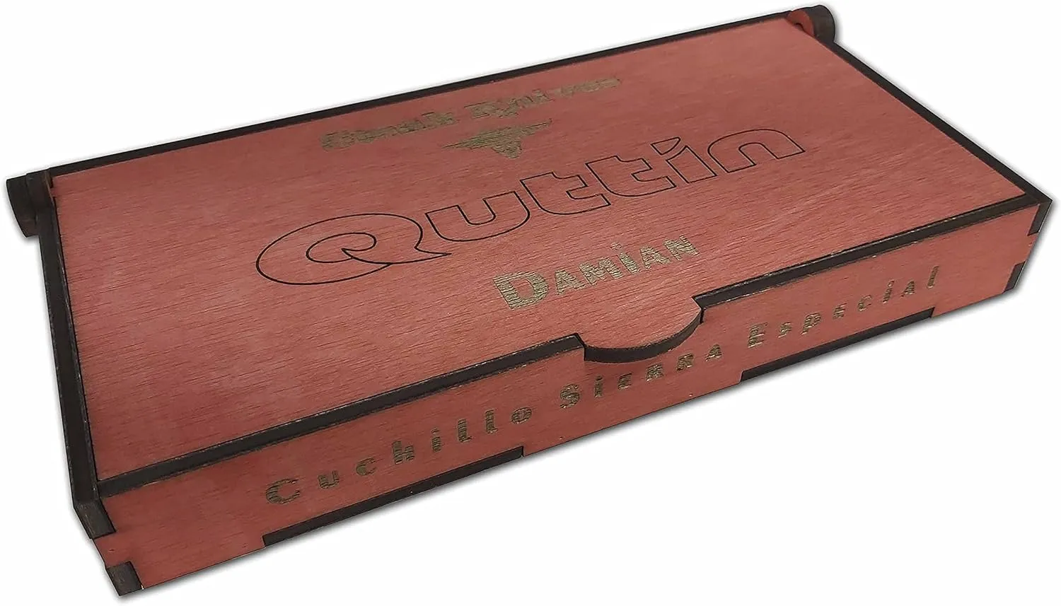 Quttin Set de 6 Cuchillos Chuleteros 11cm en caja madera personalizados modelo frances