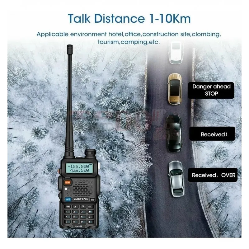 RADIO WALKIE TALKIE BAOFENG UV5R UHFVHF DOS BANDAS UNIDAD