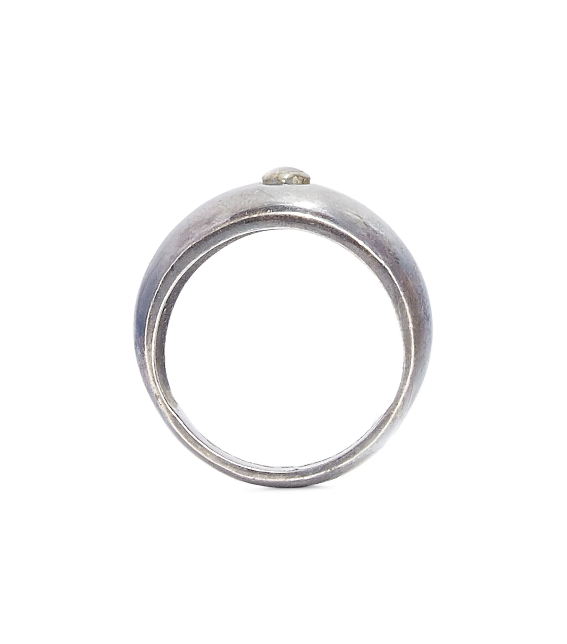Rock & Jewel Anillo en plata con piedra labradorita Hombre