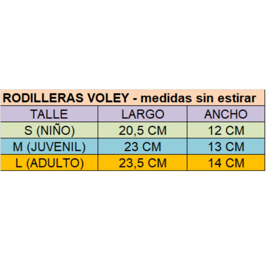RODILLERAS VOLEY GOLD COLOR NEGRO  X 3 PARES