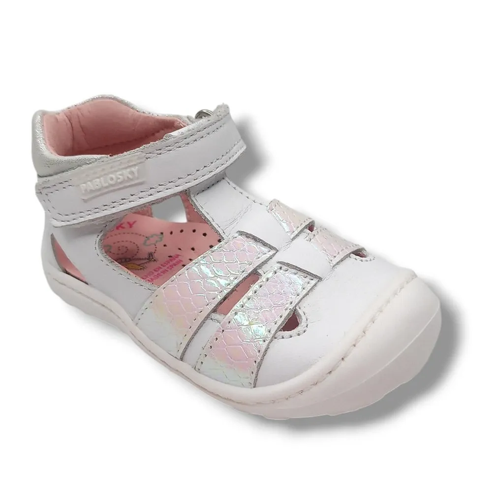 Sandalia Pablosky Cerrada 023907 BLANCO CORDONETS