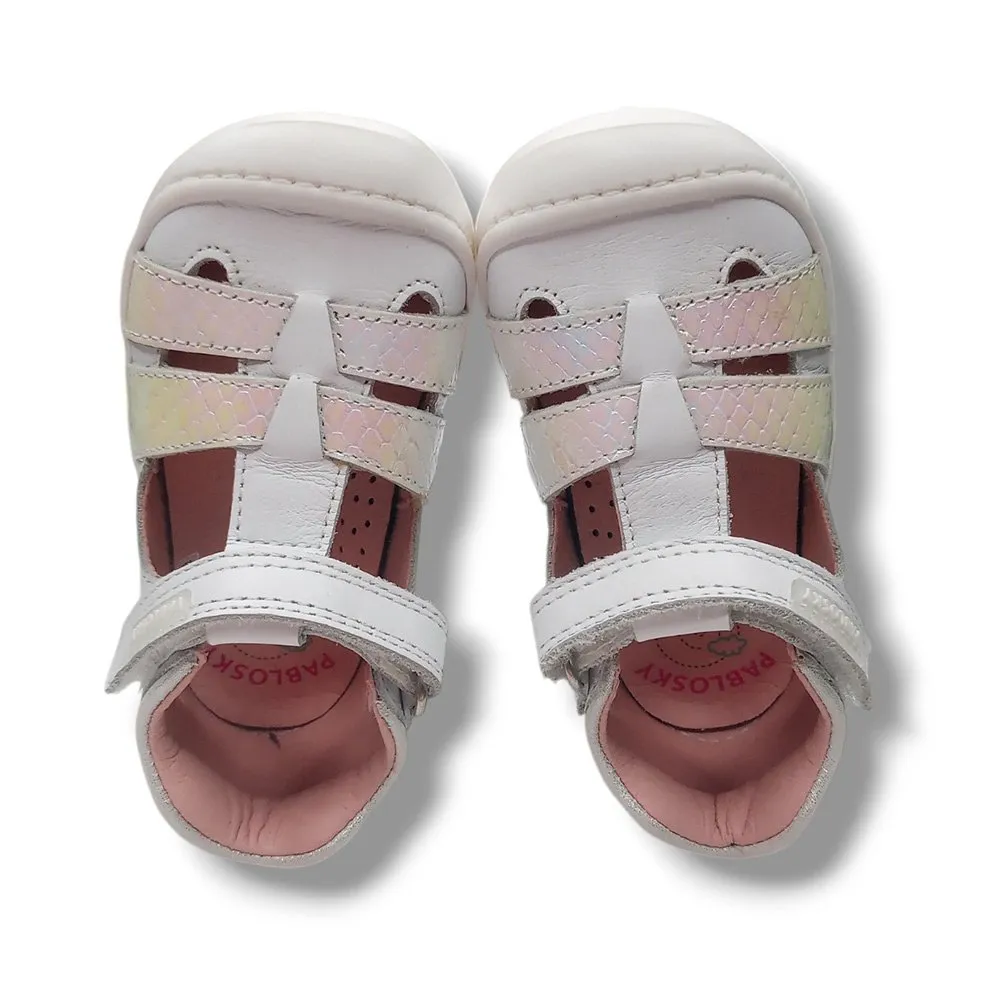 Sandalia Pablosky Cerrada 023907 BLANCO CORDONETS
