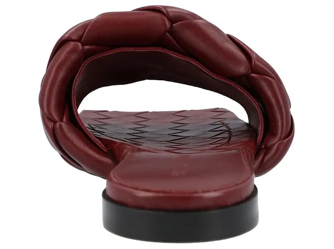 Sandalia plana Lido Bottega Veneta roja 