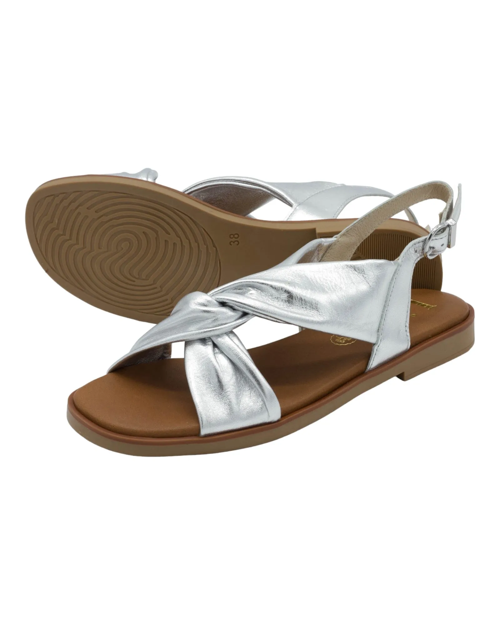 SANDALIAS DE MUJER LINCE 42751 CORFU EN PLATA