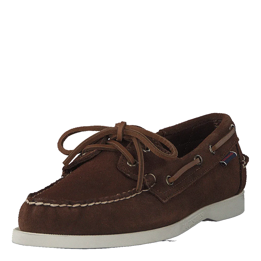 Sebago zapatos Docksides Portland Suede Dark Brown