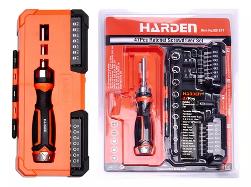 Set Destornillador Crique Puntas Tubos X47 Pz Harden 551247