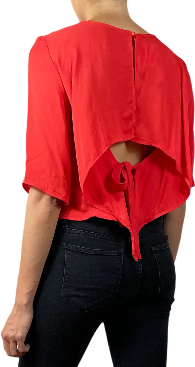 SINGOLARE Top Rojo Abierto