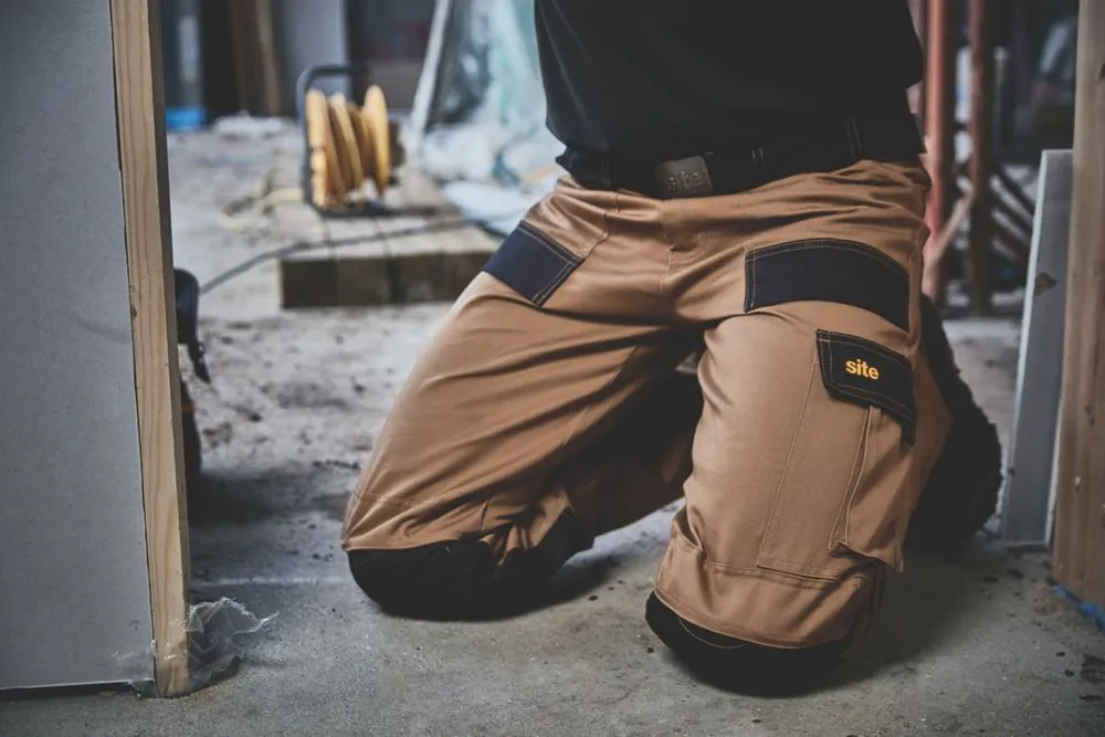Site Pointer, pantalón de trabajo, piedra/negro (cintura 30