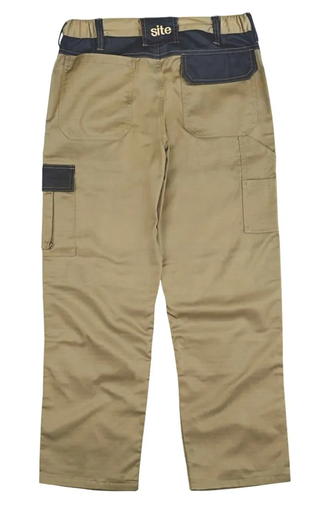 Site Pointer, pantalón de trabajo, piedra/negro (cintura 30