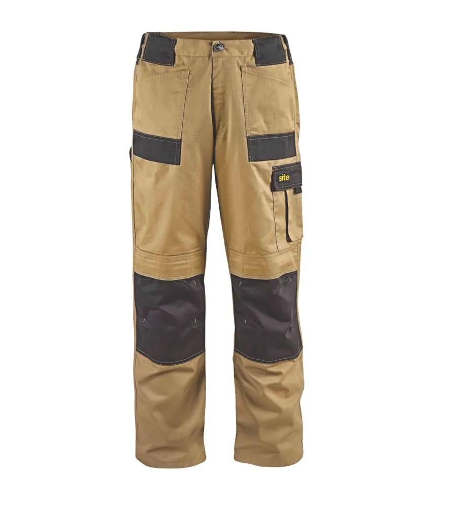 Site Pointer, pantalón de trabajo, piedra/negro (cintura 30