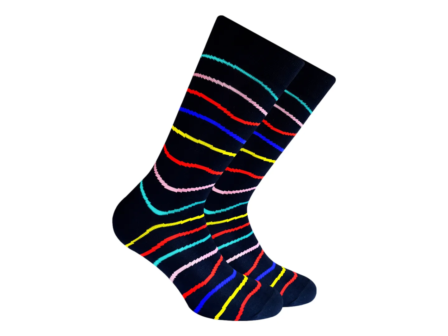 Skunk Socks Sku 102 Multicolor Lineas 10          (100)