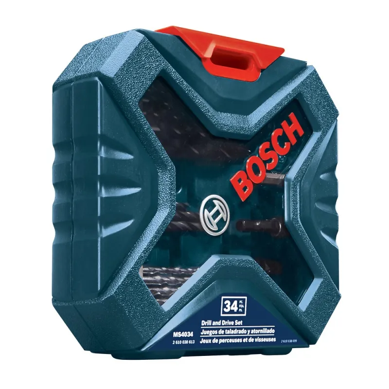 TALADRO PERCUTOR 1/2" 550W + SET DE ACCS XLINE 34 PZAS BOSCH 0615.A00.0N6000