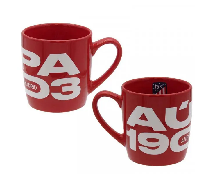Taza de porcelana lacada Atlético de Madrid en caja de regalo