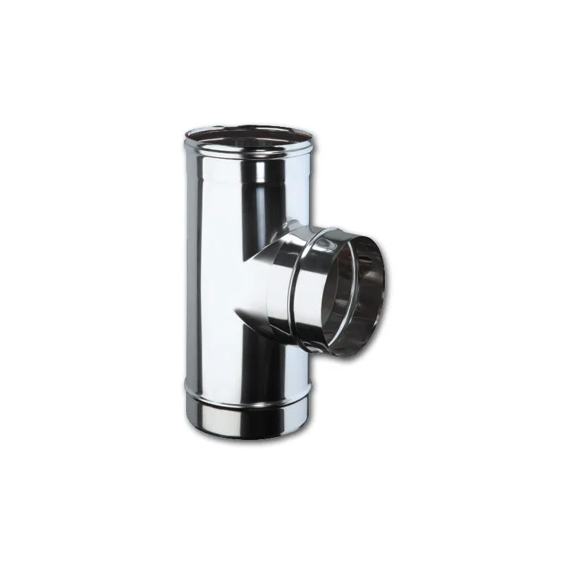 Te 90º inoxidable 316L pared simple diámetro ø 80 Salida Hembra