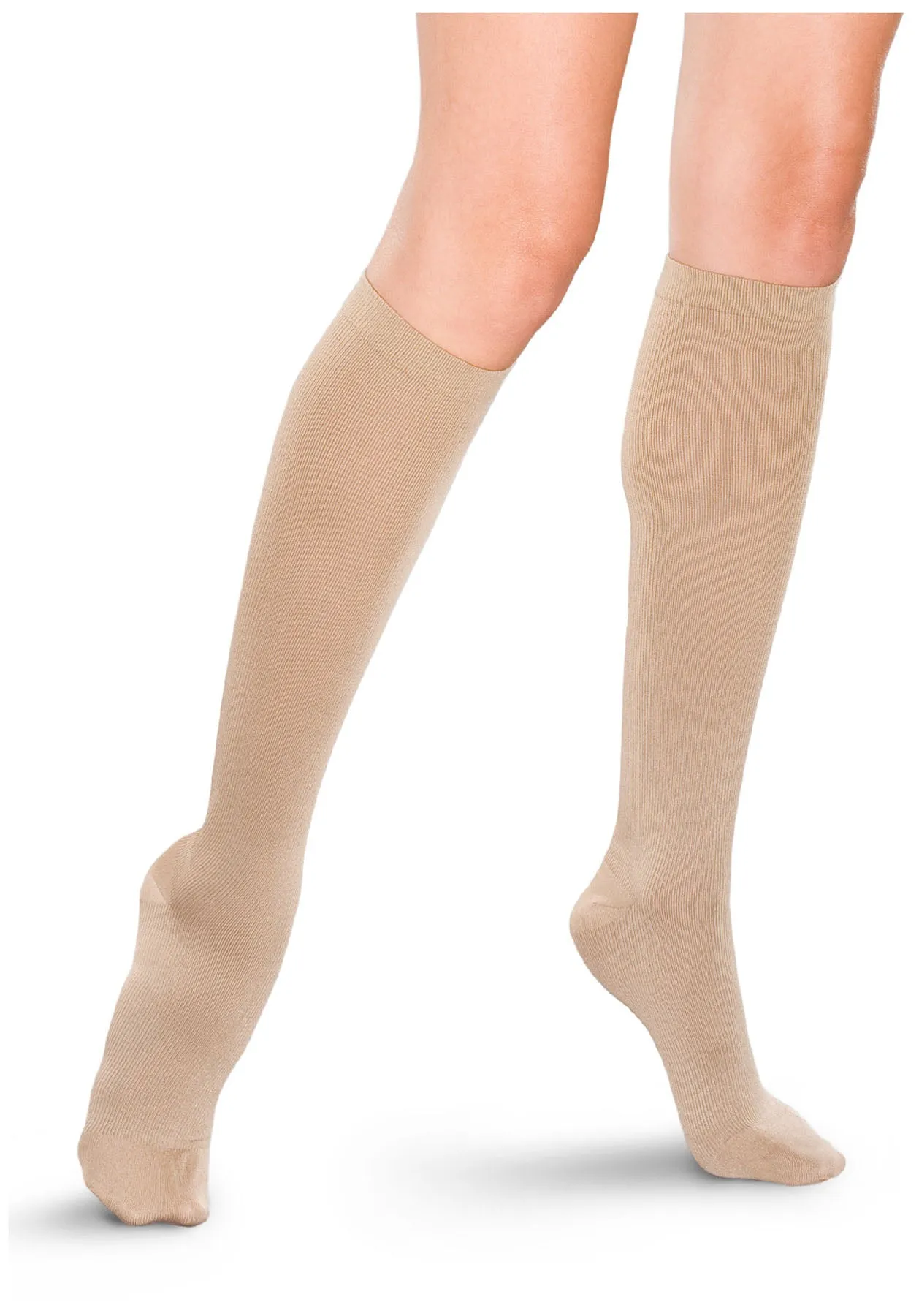THERMAFIRM 1520 MMHG WOMENS COMPRESSION SOCK IN KHAKI  LARGE