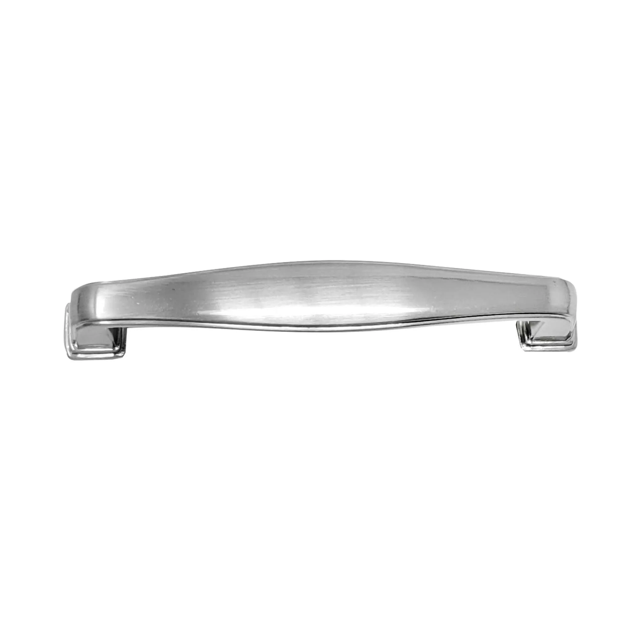 Tirador de Pie Cuadrado 96mm Niquel