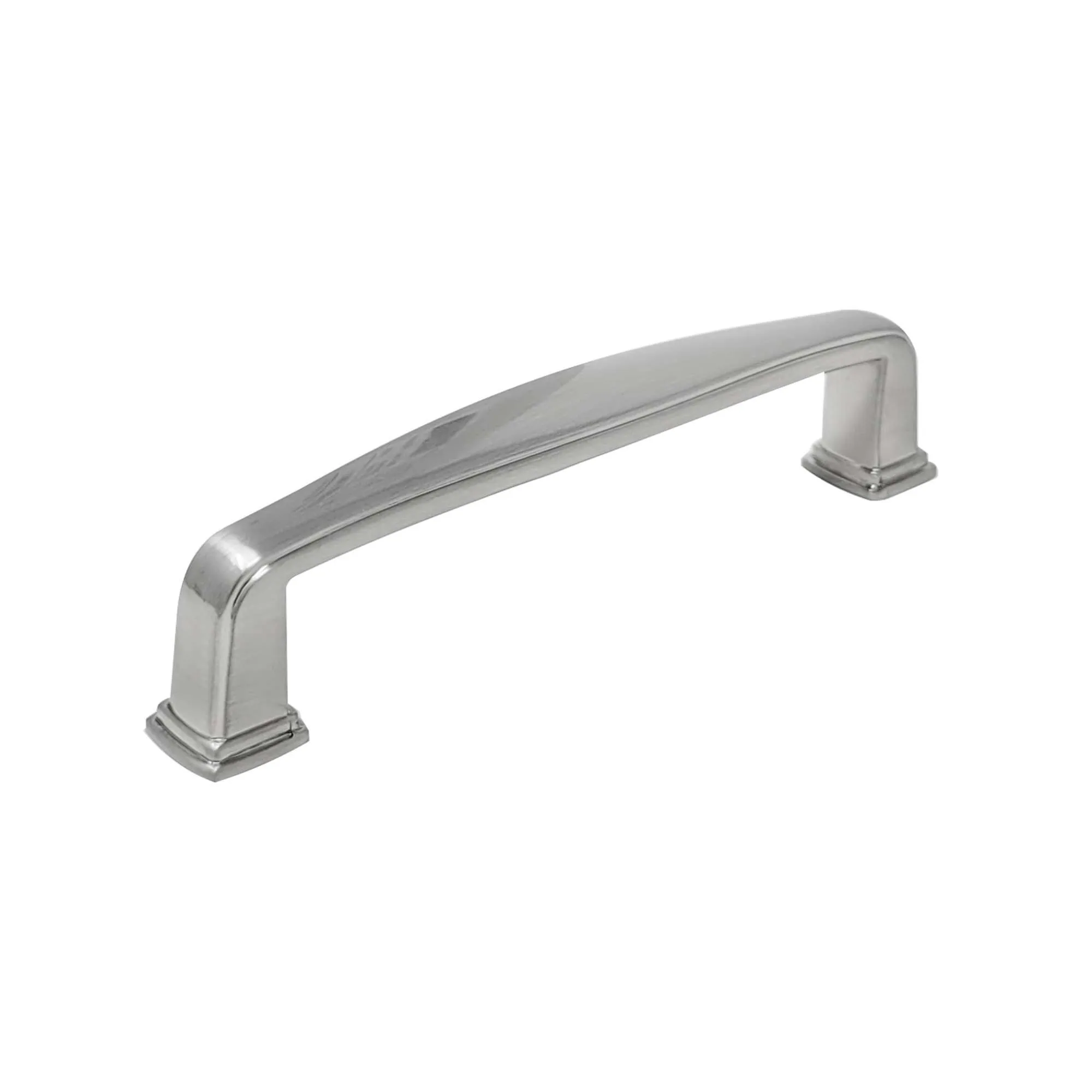 Tirador de Pie Cuadrado 96mm Niquel