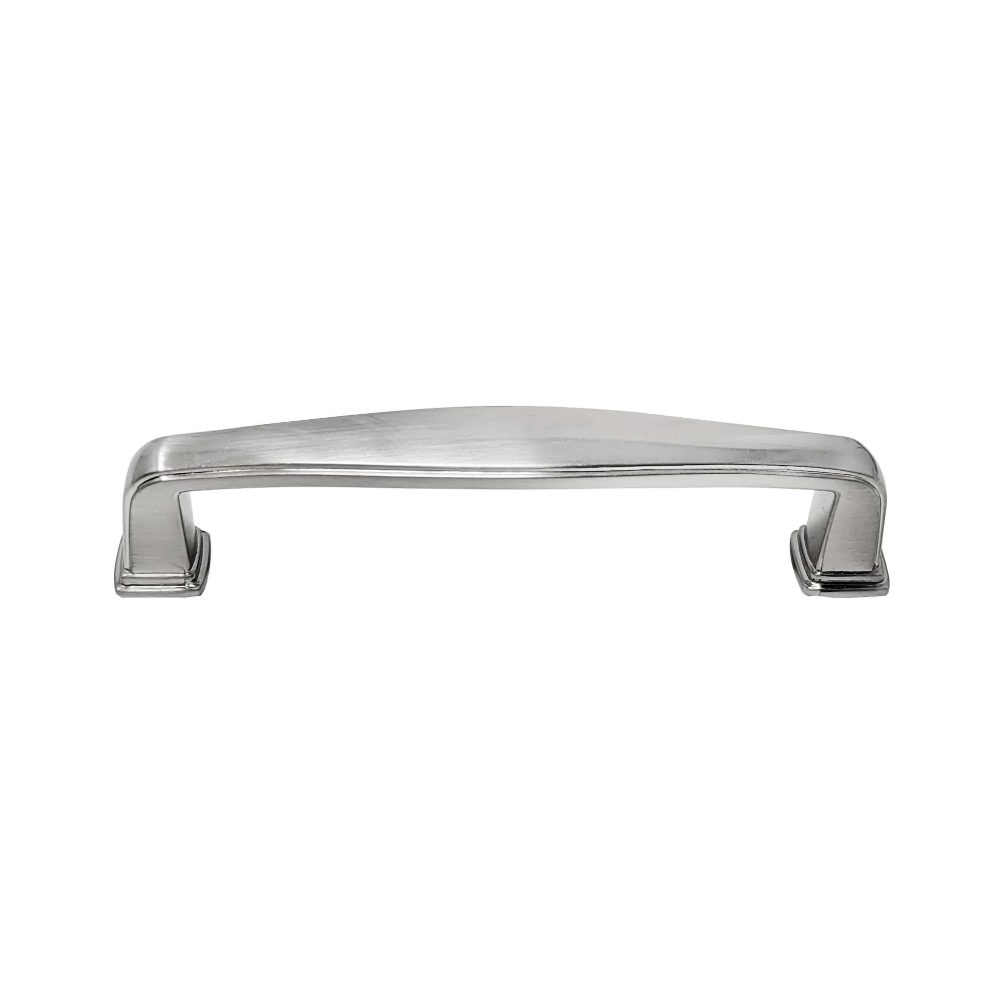 Tirador de Pie Cuadrado 96mm Niquel