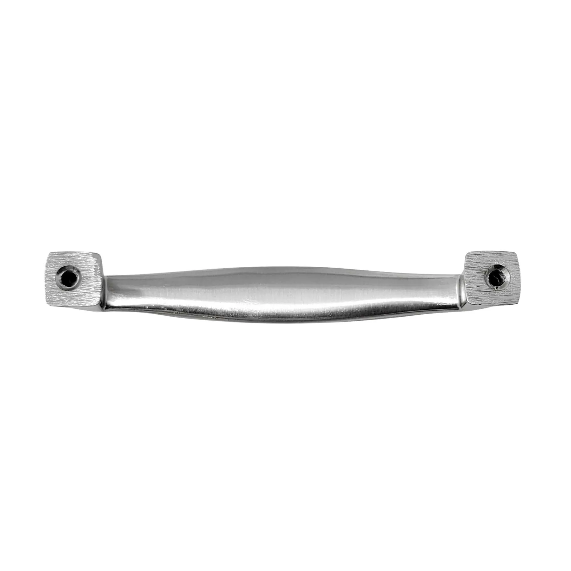 Tirador de Pie Cuadrado 96mm Niquel