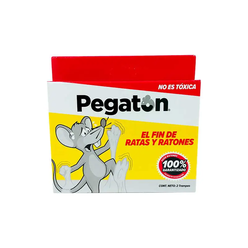 TRAMPA PEGAMENTO PARA RATONES PEGATON P202 MEDIANA 2 PZAS