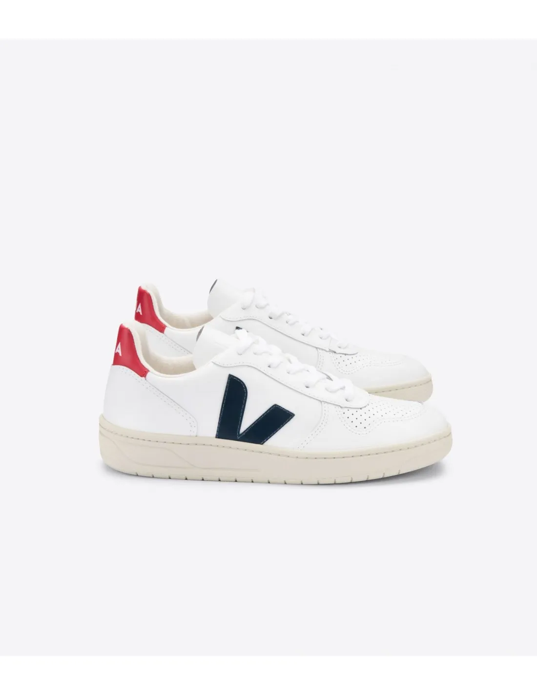 V10 LEATHER WHITE NAUTICO PEKIN