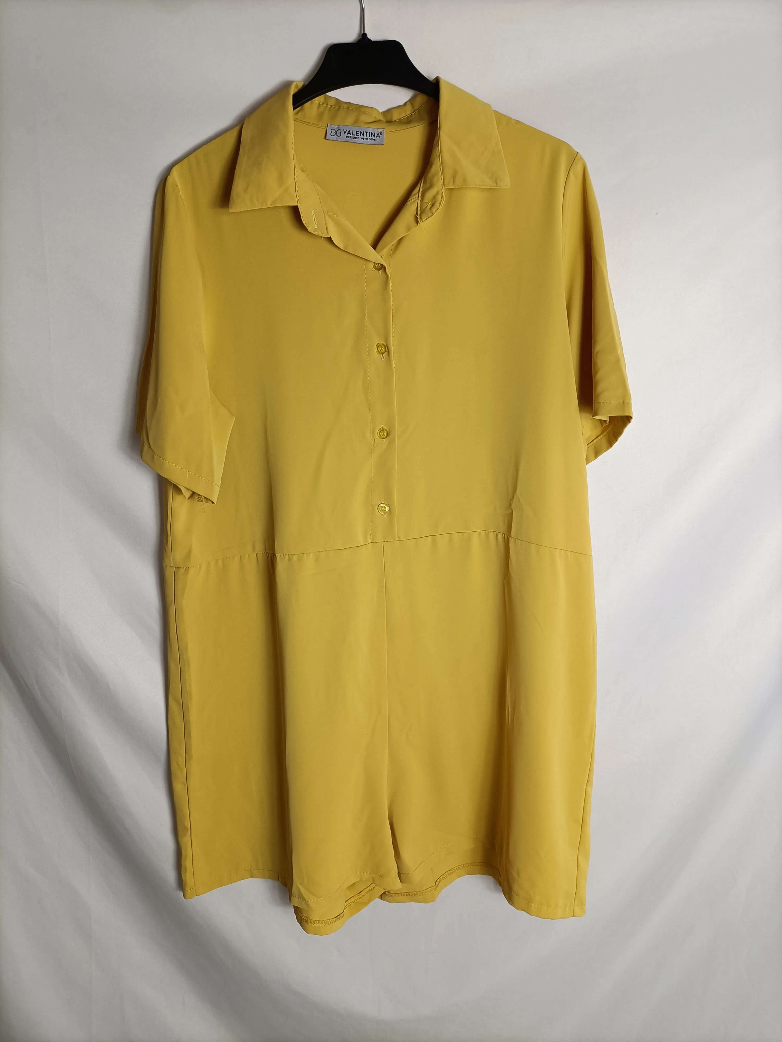 VALENTINA. Mono amarillo camisero T.L