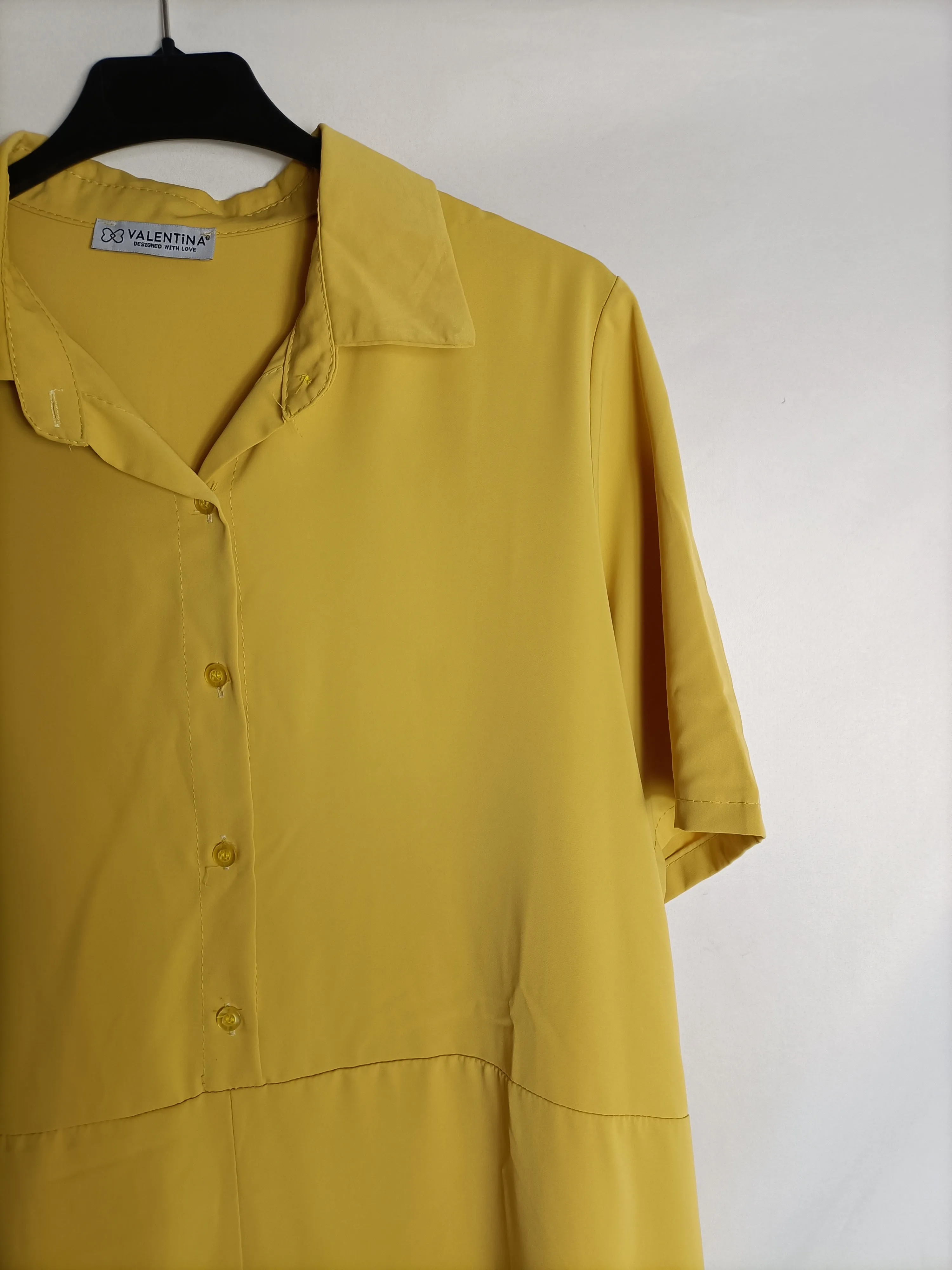 VALENTINA. Mono amarillo camisero T.L
