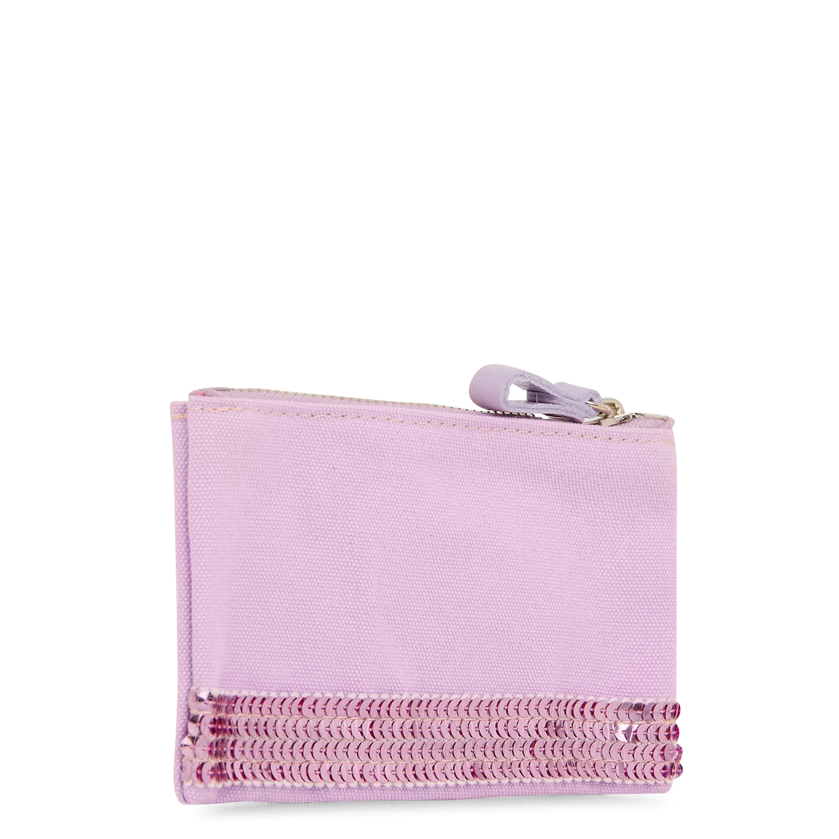 VANESSA BRUNO Monedero de algodón en rosa