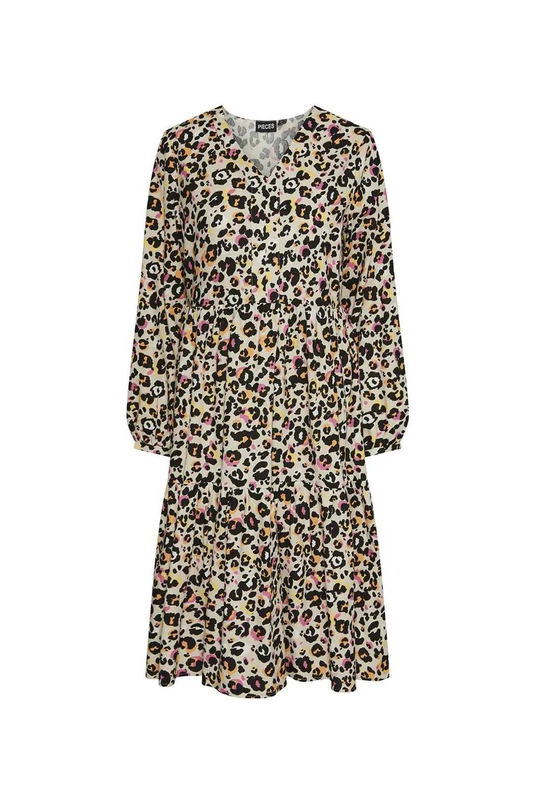 VESTIDO MIDI PIECES PCARLEM ANIMAL